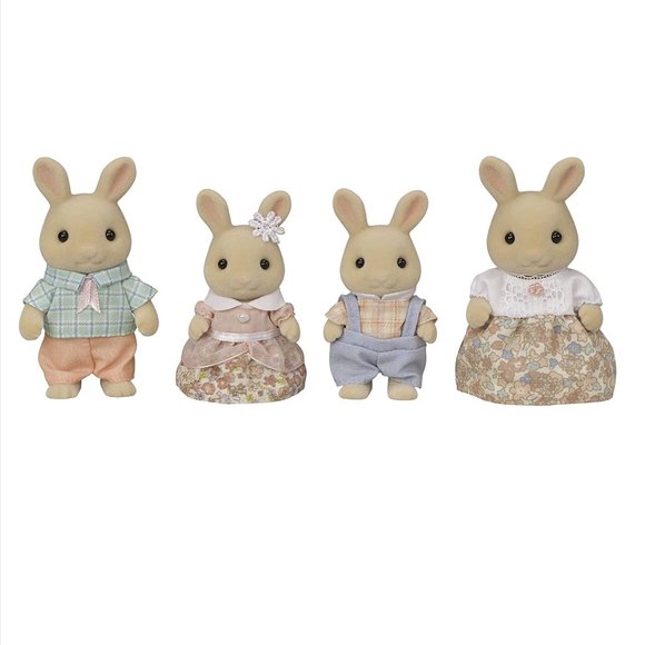 Sylvanian Families Calico Critters Miruku Milk Rabbit Family From Japan FS-47 - Picture 2 of 6